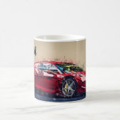 Rotes Rennauto Kaffeetasse (Mittel)