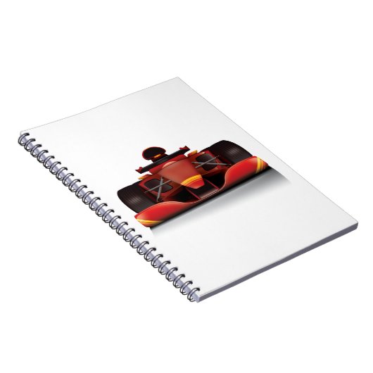 Rotes Rennauto Notizblock (Rechte Seite)