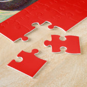 Rotes Rennfahrzeug 1950 Puzzle (Seite)