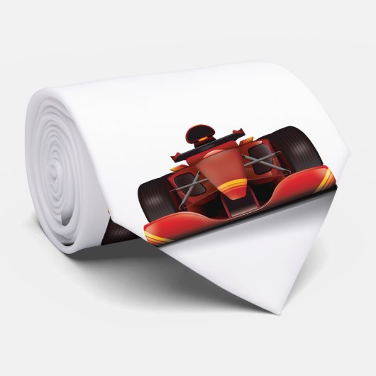 Rotes Rennwagen Krawatte (Gerollt)