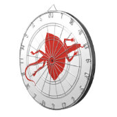 Rotes Reptil Dartscheibe (Vorderseite rechts)