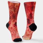 Rotes Residuum Socken (Gewinkelt)