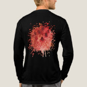 Rotes Residuum Tri-Blend Shirt (Rückseite)