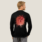 Rotes Residuum Tri-Blend Shirt (Voller Rücken)