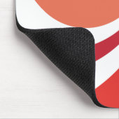 rotes Retro Mousepad (Ecke)