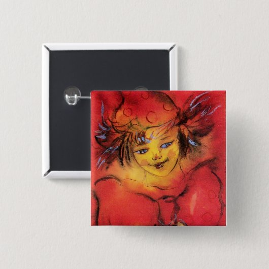 ROTES RIBBON BUTTON (Vorne & Hinten)