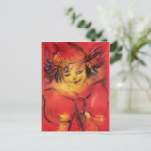 ROTES RIBBON POSTKARTE (Stehend Vorderseite)