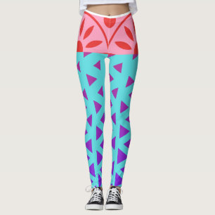 ROTES RIBBON UND BODEN AUF MEHREREN LEGGINGS