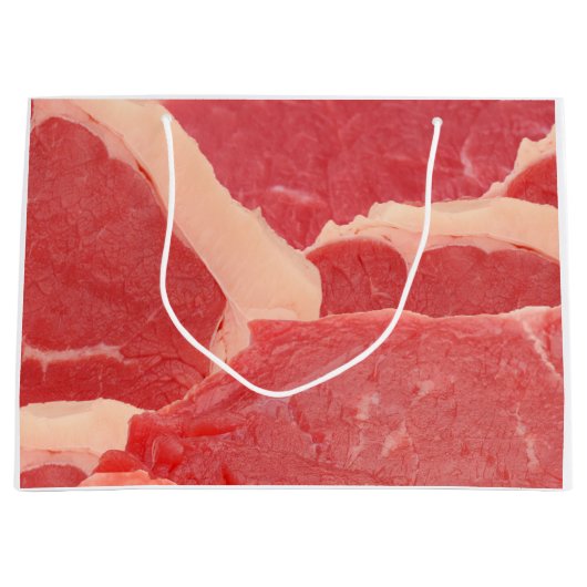 Rotes Rindenmuster Große Geschenktüte (Vorderseite)