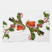 Rotes Robin-Geschirrtuch Geschirrtuch (Horizontal)