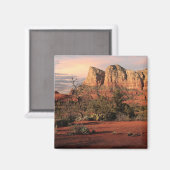 Rotes Rock Country Magnet (Vorderseite/Rückseite)