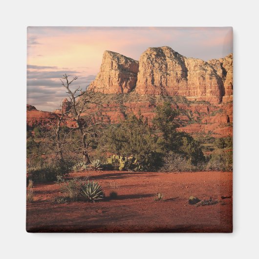 Rotes Rock Country Magnet (Vorne)