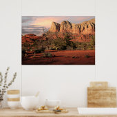 Rotes Rock Country Poster (Küche)