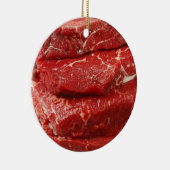 Rotes rohes Fleisch Keramikornament (Rechts)