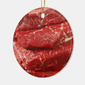 Rotes rohes Fleisch Keramikornament (Links)