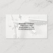 Rotes Rooftop Logo | Hausschlüssel Visitenkarte (Rückseite)