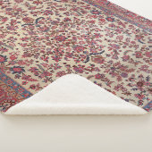 Rotes Rosa Blau Lila  Sherpadecke (3/4)