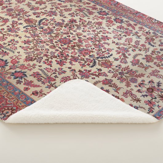 Rotes Rosa Blau Lila Sherpadecke (3/4)