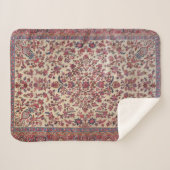 Rotes Rosa Blau Lila  Sherpadecke (Vorderseite (Horizontal))