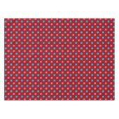 Rotes Rosa Blaues Tupfenmuster Tischdecke (Vorderseite (Horizontal))