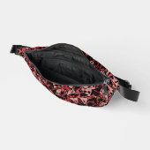 Rotes Rosa Dreieckmuster Bauchtasche (Offen)