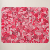 Rotes Rosa Dreieckmuster Sherpadecke (Vorderseite (Horizontal))