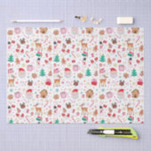 Rotes Rosa Grün Weihnachten Weihnachtswunder Wunde Seidenpapier (Handwerk)