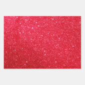 Rotes Rosa Grünes Glitter-Geschenkpapier - Geschen Geschenkpapier Set (Vorderseite)