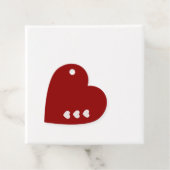 Rotes Rosa Herz Gestaltungstags Geschenkanhänger (Beispiel)