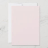 Rotes Rosa Herzförmiges Medaillon Monogramm Foto Save The Date (Rückseite)