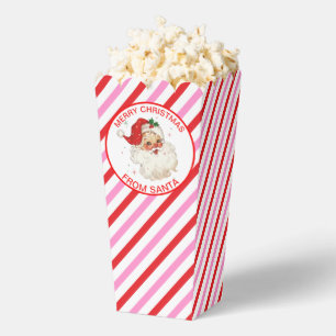 Rotes Rosa Streifen vom Weihnachtsgeschenk Geschenkschachtel