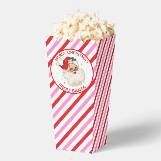 Rotes Rosa Streifen vom Weihnachtsgeschenk Geschenkschachtel (Geplatzt)