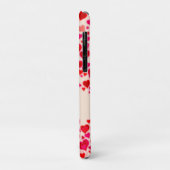 Rotes Rosa und creme Name Case-Mate iPhone Hülle (Hinten/Links)