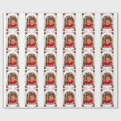 Rotes Rosen-Blumenverpackungspapier Geschenkpapier (Flach)