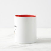 Rotes Rosen-Monogramm-Tasse – Juni-Geburtsblume Tasse (Zentrum)