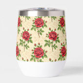 Rotes Rosen-Vintage-Muster (Vorderseite)