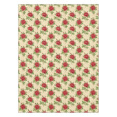 Rotes Rosen-Vintage-Muster Tischdecke (Vorderseite)