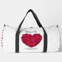 Rotes Rosenherz Romantisches Florales Benutzerdefi