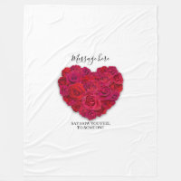 Rotes Rosenherz Romantisches Florales Benutzerdefi