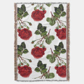 Rotes Rosenmuster Decke (Vorderseite Vertikal)