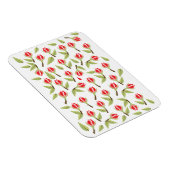 Rotes Rosenmuster Magnet (Rechte Seite)