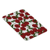 Rotes Rosenmuster Magnet (Rechte Seite)