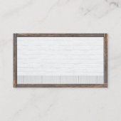 Rotes Rot-Top-Zuhause-Logo | Einrahmen Visitenkarte (Rückseite)