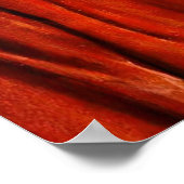 Rotes Rot und Weiß Poster (Ecke)