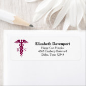 Rotes Rotes Caduceus Krankenzeichen (Insitu)