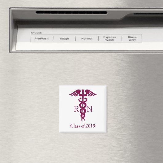 Rotes Rotes Caduceus Krankenzeichen Magnet (In Situ (Geschirrspüler))