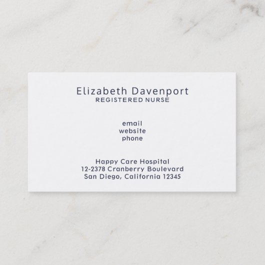 Rotes Rotes Caduceus Krankenzeichen Visitenkarte (Rückseite)