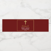 Rotes Rotes Kreuz Wasserflaschenetikett (Einzelnes Label)