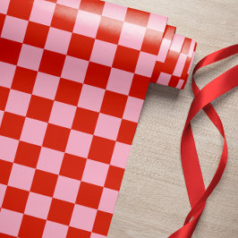 Rotes Rotes Rosa Geschenkpapier