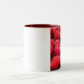 Rotes rotes Rot Zweifarbige Tasse (Mittel)